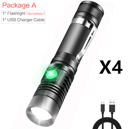 Portable Mini WT518 T6, 3 Modes, Zoomable LED Flashlight 